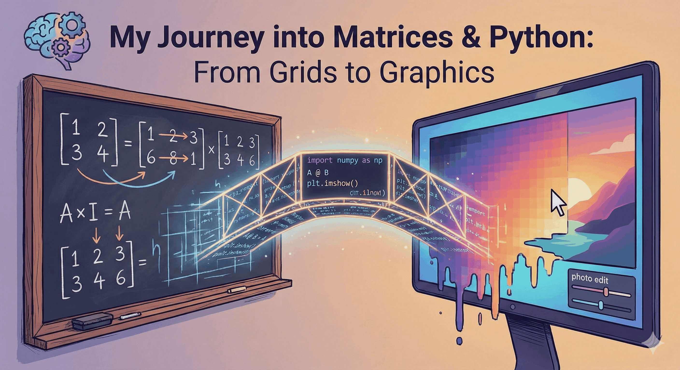 How I Learned to "See" Math: My Journey into Matrices and Python
